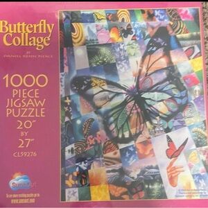 Butterfly Collage 1000 Piece Jigsaw Puzzle